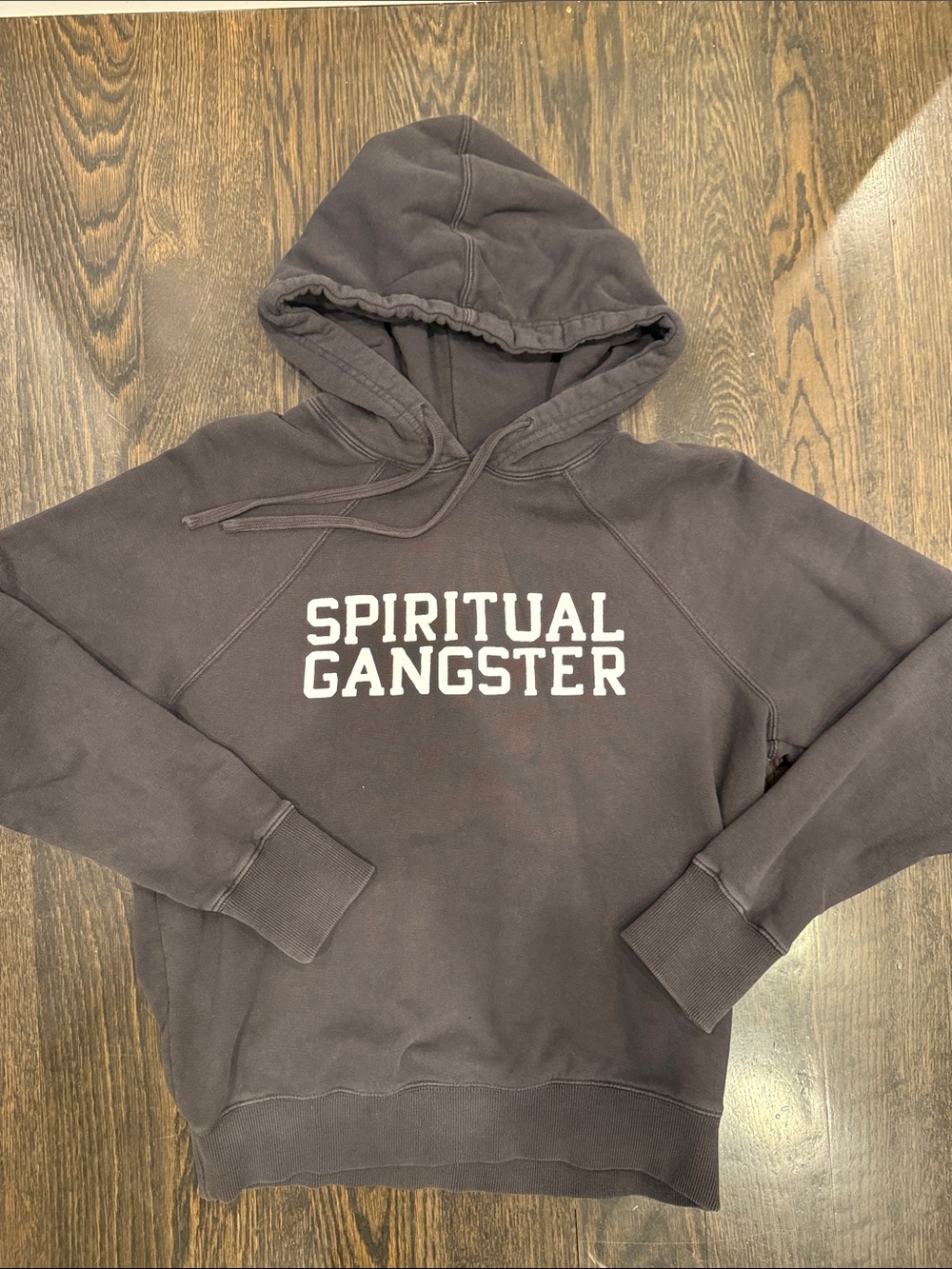 Spiritual Gangster Black Pullover Hoodie with White Logo
